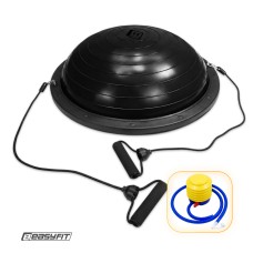 Балансировочная платформа полусфера для фитнеса EasyFit BOSU 60 см черная