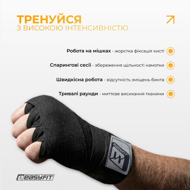 Бинты для бокса EasyFit Classic Wrap 2,5м