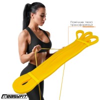 Резинка для подтягивания и спорта EasyFit 1-6 кг Желтая