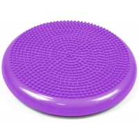 Балансировочная подушка массажная EasyFit фиолетовая