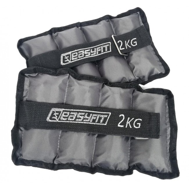 Утяжелители для ног и рук с металлом EasyFit Metal 2 кг (пара) Утяжелители для ног и рук с металлом EasyFit Metal 2 кг (пара)
