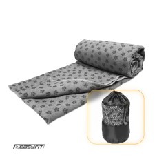 Полотенце для йоги из микрофибры EasyFit Yoga Mat Towel (Серый)