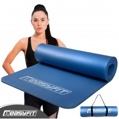 Килимок для фітнесу та йоги EasyFit NBR 10 мм Синій