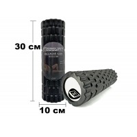 Массажный роллер EasyFit Grid Roller Mini 30 см черный