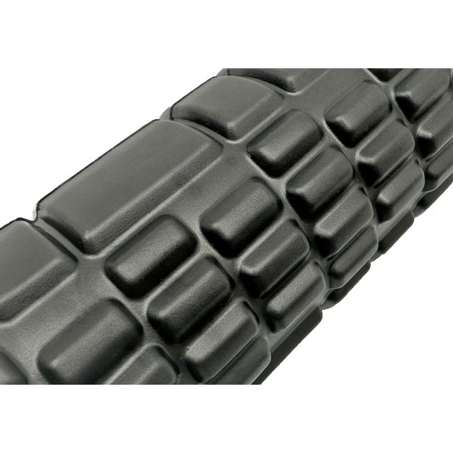 Массажный роллер EasyFit Grid Roller Mini 30 см черный
