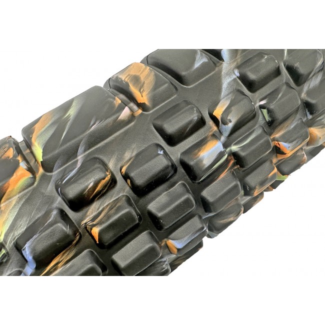 Масажний ролик EasyFit Grid Roller 33 см v.1.1 Multi Чорний