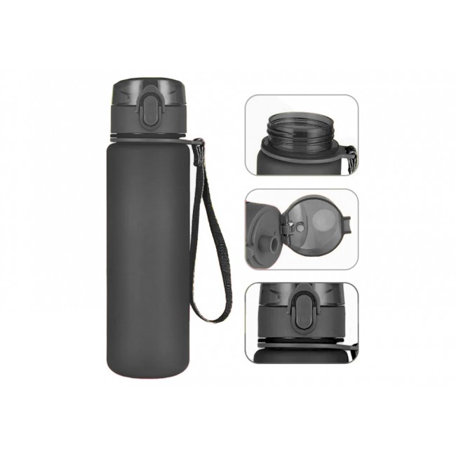 Бутылка для воды EasyFit AquaFlow 600 мл (черная)