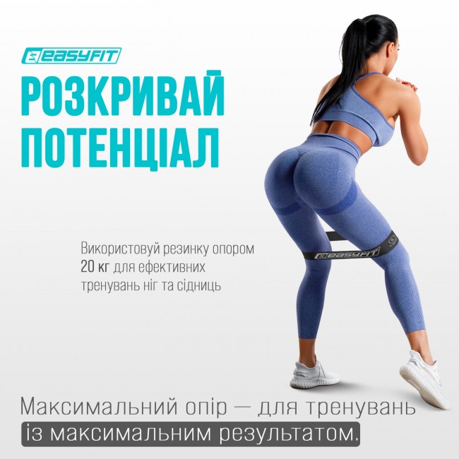 Резинки для фітнесу EasyFit MonoBand 10-20 кг набір 3 шт