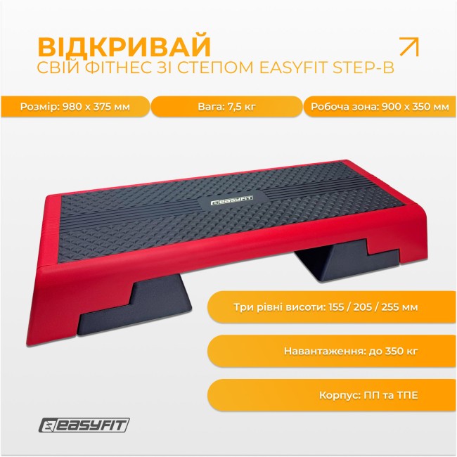 Степь для аэробики 3-ступенчатая EasyFit