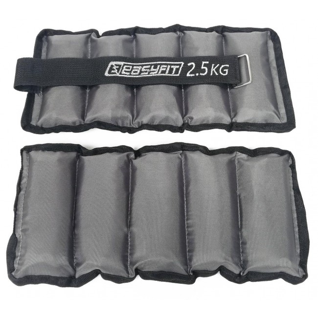 Утяжелители для ног и рук с металлом EasyFit Metal 2,5 кг (пара) Утяжелители для ног и рук с металлом EasyFit Metal 2,5 кг (пара)