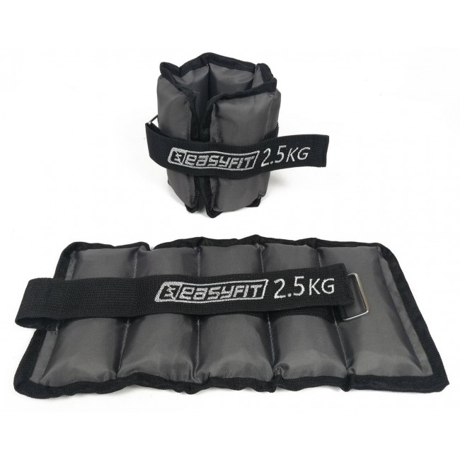 Утяжелители для ног и рук с металлом EasyFit Metal 2,5 кг (пара) Утяжелители для ног и рук с металлом EasyFit Metal 2,5 кг (пара)