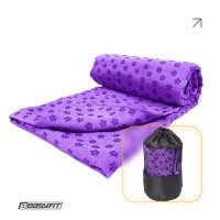 Полотенце для йоги EasyFit Yoga Mat Towel из микрофибры (Фиолетовый)