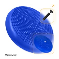 Балансировочная подушка массажная EasyFit Balance Cushion-A синяя + насос