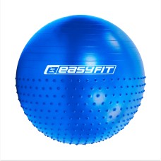 Фитбол 85 см EasyFit Hybrid синий (фитбол полумассажный)