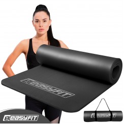 Коврик для йоги и фитнеса EasyFit Flex Pro 180х60х1 см с красным кантом