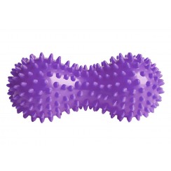 Массажный мячик двойной 6,5 х 16 см EasyFit Goober с шипами фиолетовый
