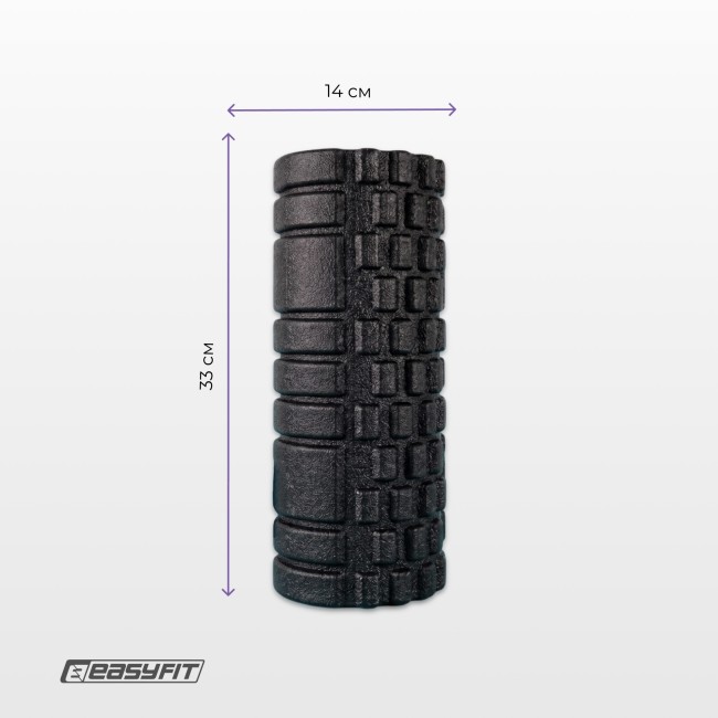 Массажный ролик EasyFit Grid Roller EPP 33 см