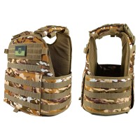 Плитоноска Pantsyr-2 (тактичний військовий жилет, бронежилет MOLLE) Multicam Arid