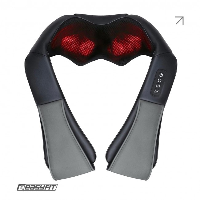 Массажер для шеи EasyFit Shiatsu (шиацу-массаж плеч и тела роликовый)