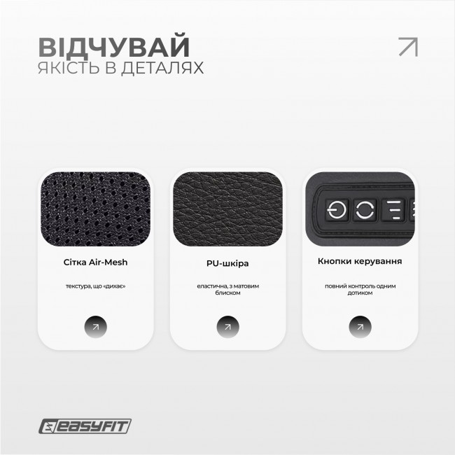 Массажер для шеи EasyFit Shiatsu (шиацу-массаж плеч и тела роликовый)