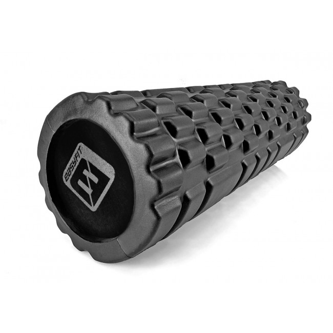 Массажный роллер EasyFit Solid Grid Roller Mini 30 см черный Массажный роллер EasyFit Solid Grid Roller Mini 30 см черный