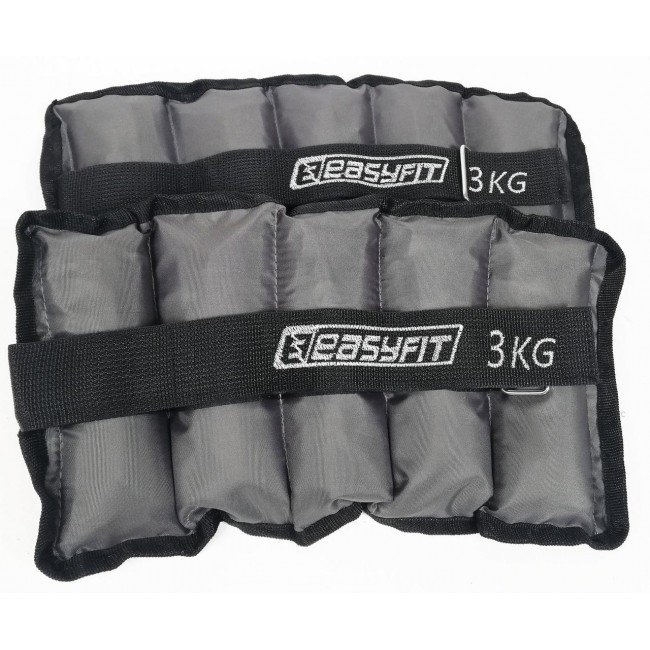 Утяжелители для ног и рук с металлом EasyFit Metal 3 кг (пара) Утяжелители для ног и рук с металлом EasyFit Metal 3 кг (пара)
