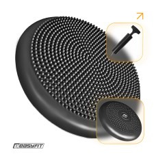 Балансировочная подушка массажная EasyFit Balance Cushion-A черная + насос