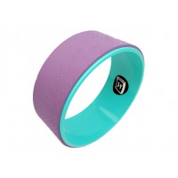 Колесо для йоги EasyFit TPE 33 см фиолетово-мятное