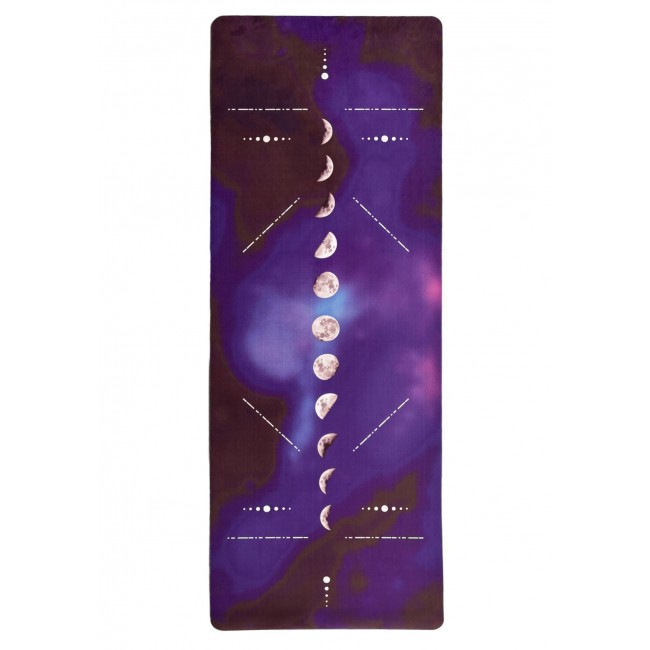 Коврик для йоги EasyFit BlueMoon (замша-каучук) фиолетовый