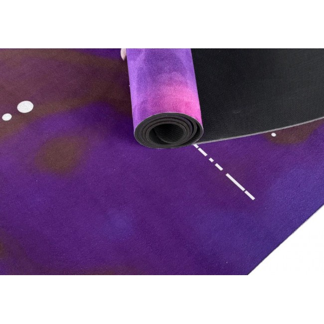 Коврик для йоги EasyFit BlueMoon (замша-каучук) фиолетовый