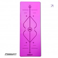Коврик для йоги профессиональный EasyFit Pro каучук 5 мм Фиолетовый
