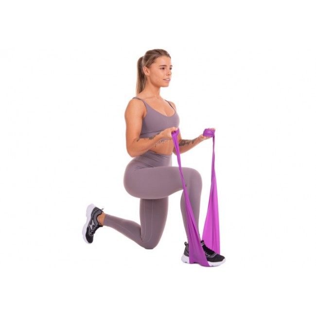 Лента латексная EasyFit 0.35 мм для пилатеса и йоги зеленая