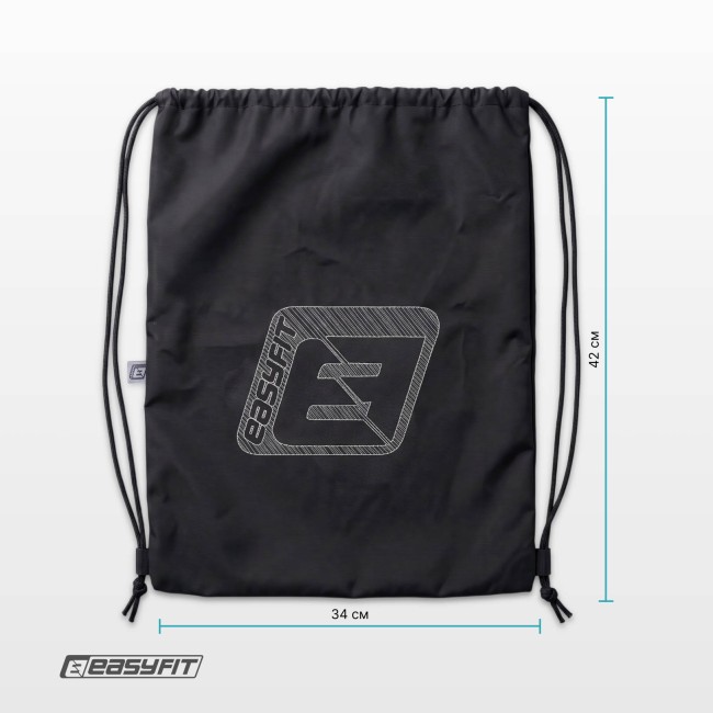 Сумка спортивна для взуття або інвентарю EasyFit чорна