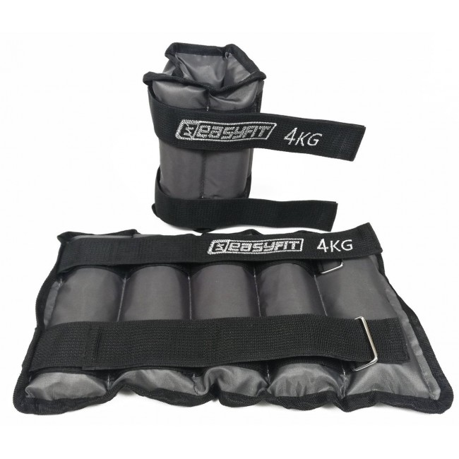 Утяжелители для ног и рук с металлом EasyFit Metal 4 кг (пара) Утяжелители для ног и рук с металлом EasyFit Metal 4 кг (пара)