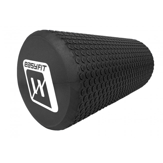 Масажний ролик EasyFit Foam Roller 30 см Чорний Масажний ролик EasyFit Foam Roller 30 см Чорний