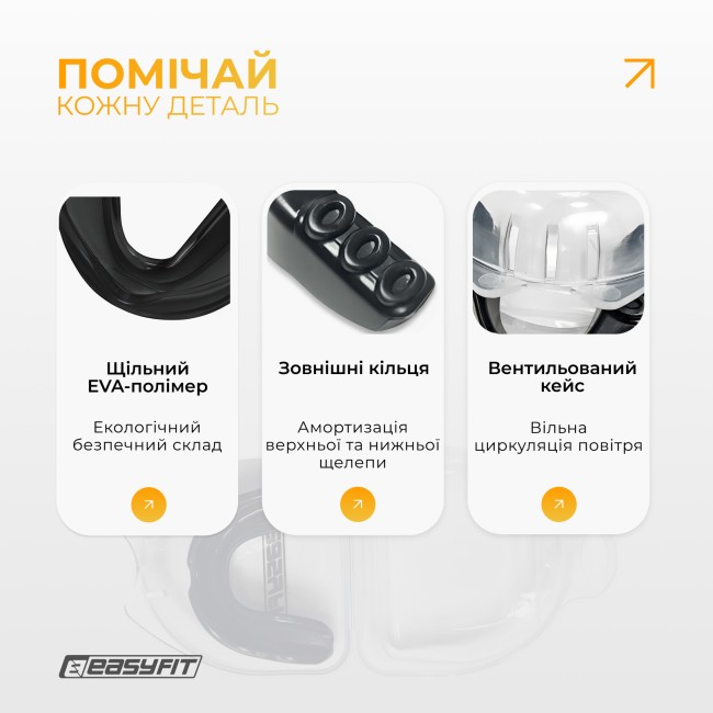 Капа для бокса EasyFit термопластичная.