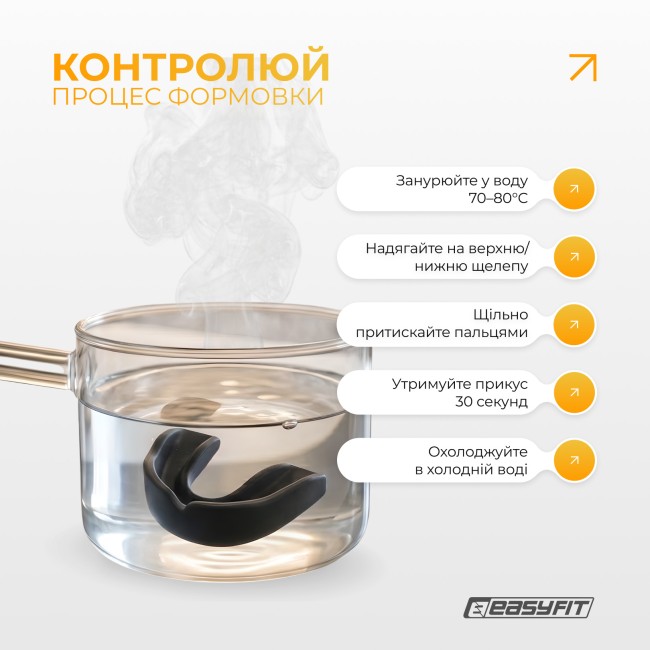 Капа для бокса EasyFit термопластичная.