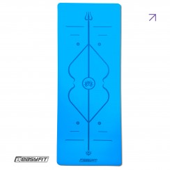 Коврик для йоги профессиональный EasyFit Pro каучук 5 мм Голубой