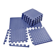 Татами мат EasyFit 8 шт (30х30х1 см) хвост ласточки синий