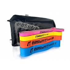 Набір двошарових резинок для підтягувань EasyFit Premium 7-63 кг (4 шт.)