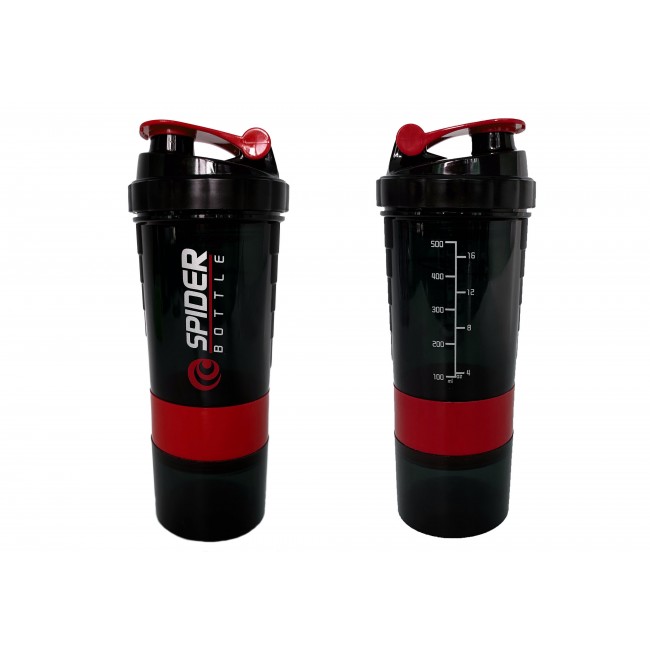 Шейкер спортивний EasyFit Spider 0,5 л Чорно-червоний Шейкер спортивний EasyFit Spider 0,5 л Чорно-червоний