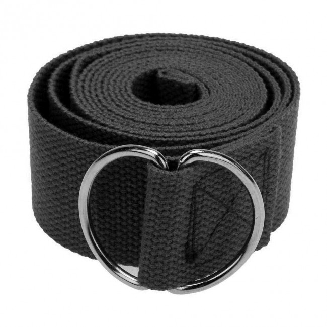 Ремень для йоги EasyFit Черный Ремень для йоги EasyFit Черный