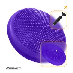 Балансувальна подушка масажна EasyFit Balance Cushion-A фіолетова + насос