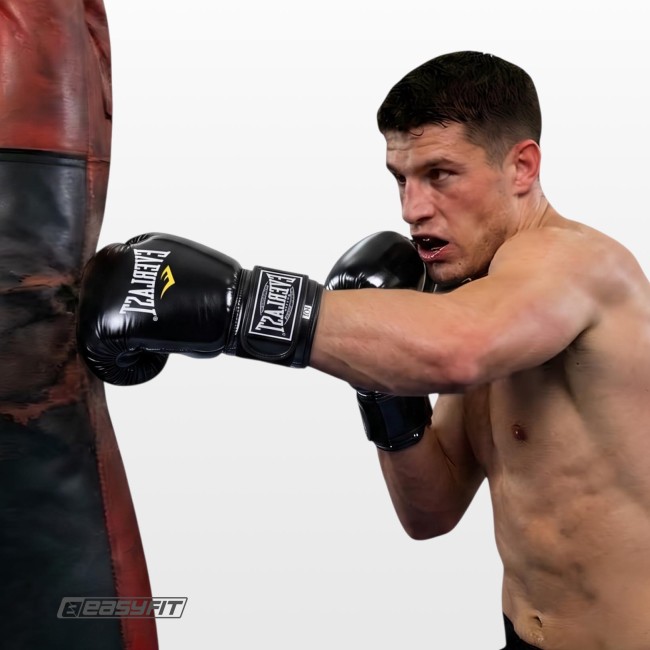 Боксерские перчатки Everlast 12 унций (12 oz) черные