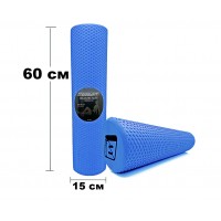 Массажный ролик EasyFit Foam Roller 60 см Синий