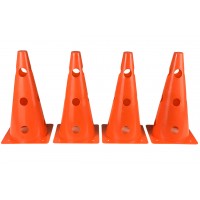 Конусы-фишки спортивные EasyFit 31 см (набор 4 штуки) оранжевые