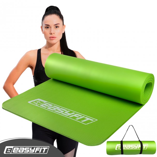 Килимок для фітнесу та йоги EasyFit NBR 10 мм Зелений Килимок для фітнесу та йоги EasyFit NBR 10 мм Зелений