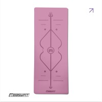 Килимок для йоги професійний EasyFit Pro каучук 5 мм Рожевий