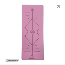 Коврик для йоги профессиональный EasyFit Pro каучук 5 мм Розовый