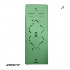 Коврик для йоги профессиональный EasyFit Pro каучук 5 мм Зеленый